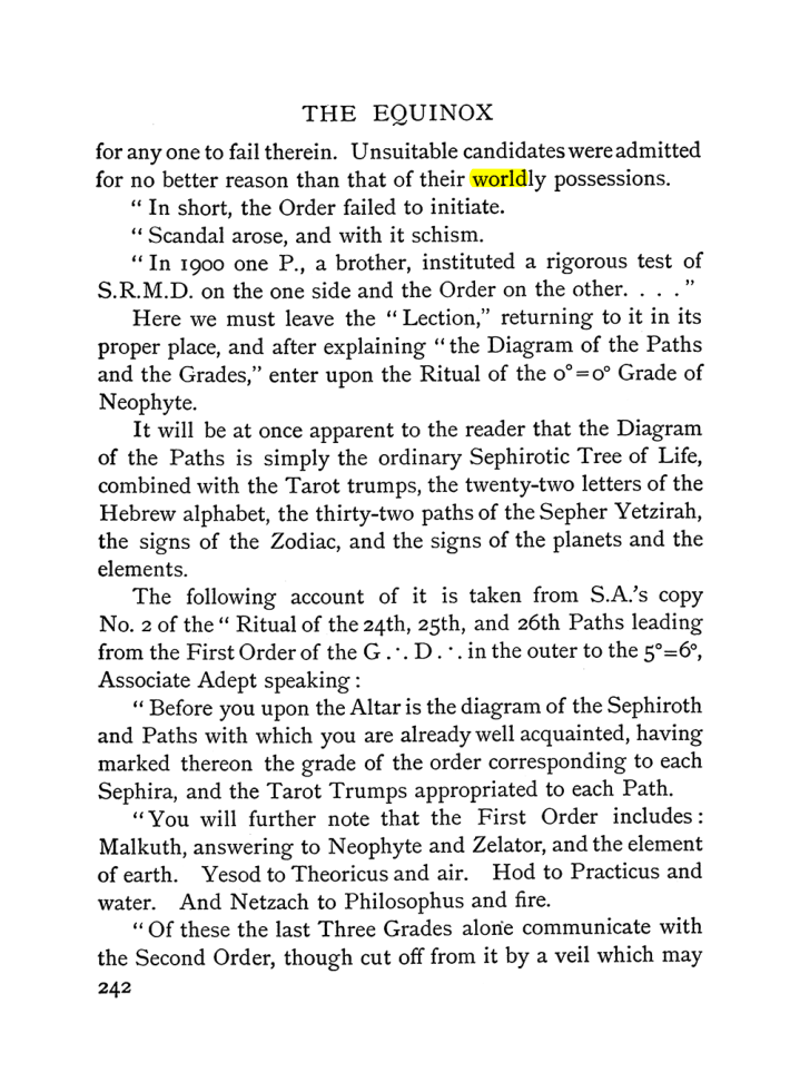 Original scan of The Equinox (Volume I, Number I), PDF page 250