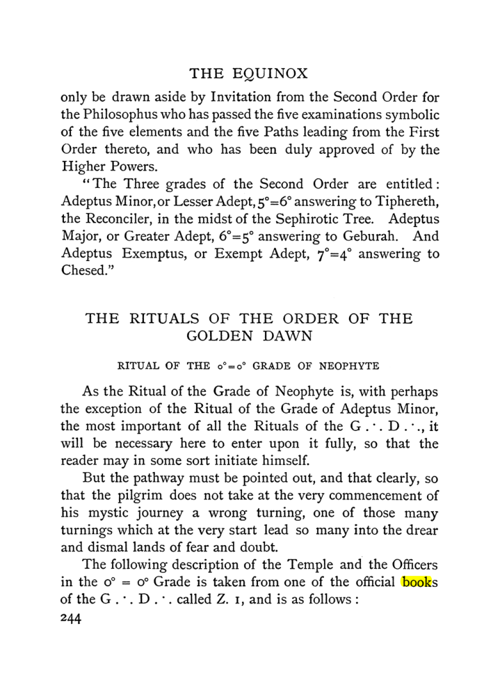 Original scan of The Equinox (Volume I, Number I), PDF page 252
