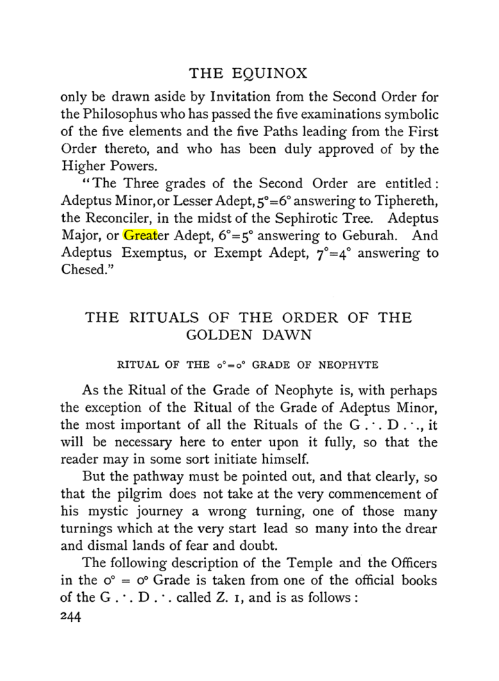 Original scan of The Equinox (Volume I, Number I), PDF page 252