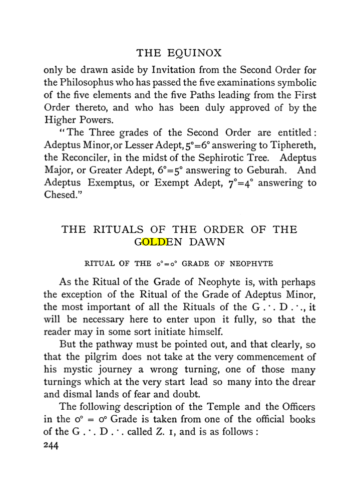 Original scan of The Equinox (Volume I, Number I), PDF page 252