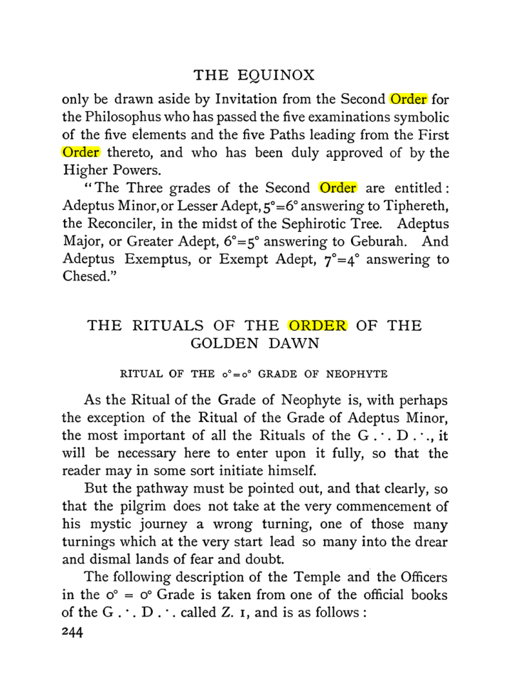 Original scan of The Equinox (Volume I, Number I), PDF page 252