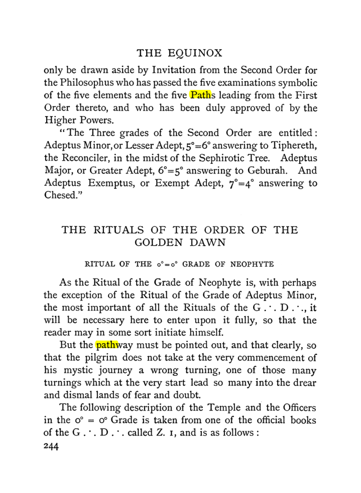 Original scan of The Equinox (Volume I, Number I), PDF page 252