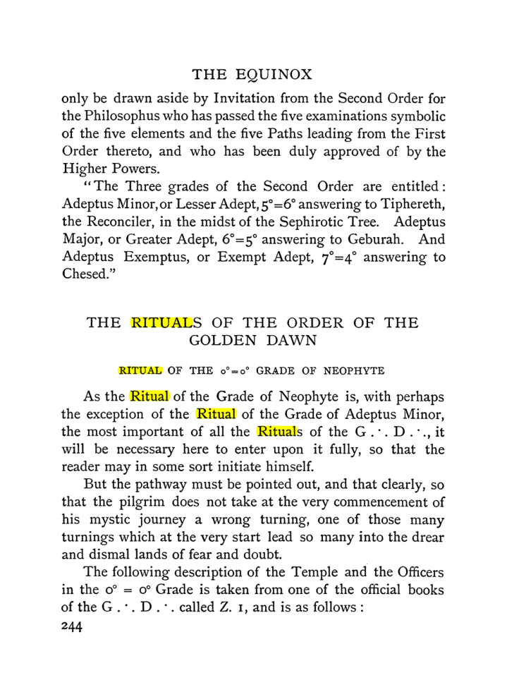 Original scan of The Equinox (Volume I, Number I), PDF page 252