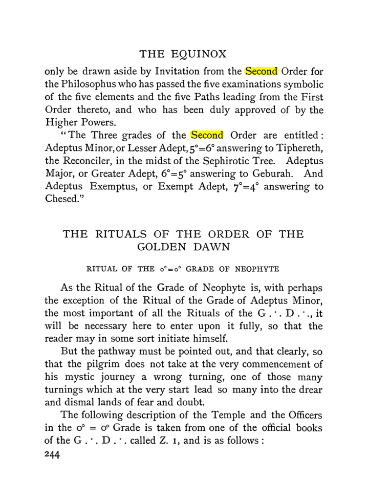 Original scan of The Equinox (Volume I, Number I), PDF page 252