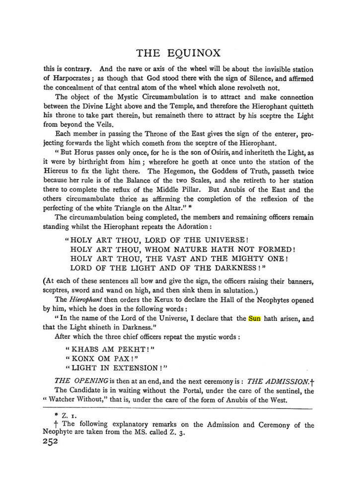 Original scan of The Equinox (Volume I, Number I), PDF page 260