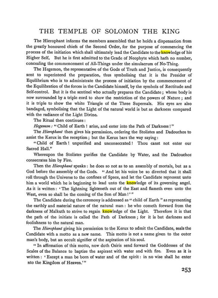Original scan of The Equinox (Volume I, Number I), PDF page 261