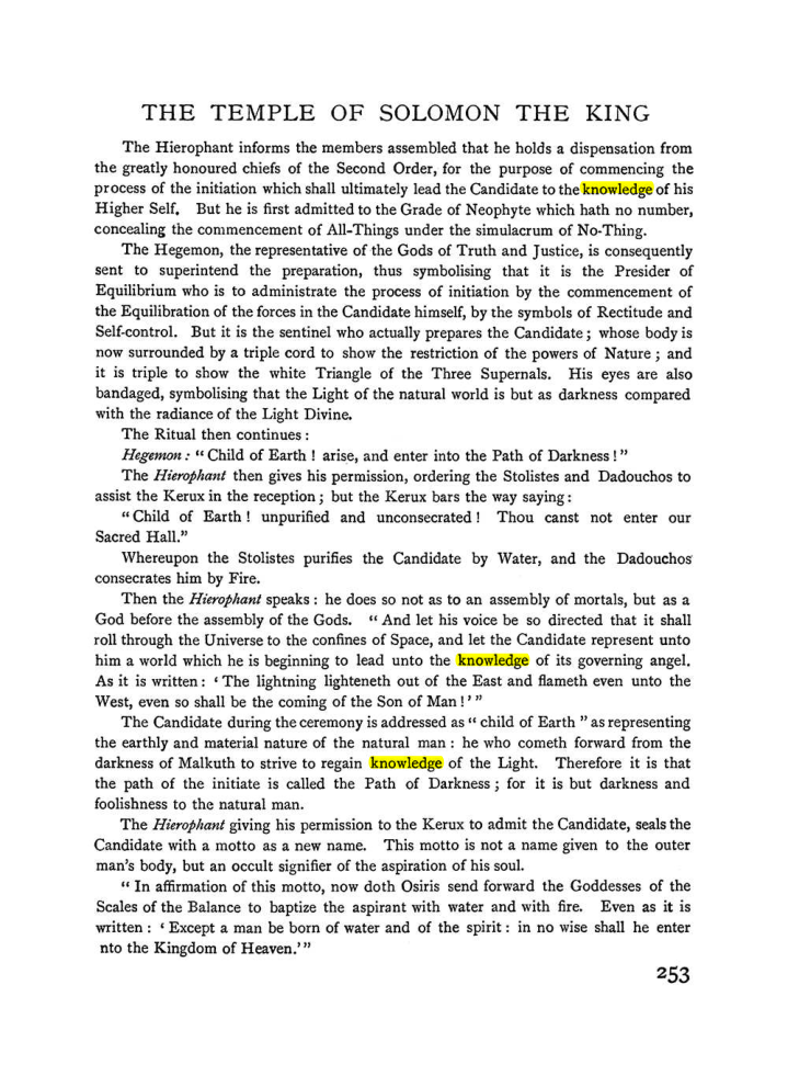 Original scan of The Equinox (Volume I, Number I), PDF page 261