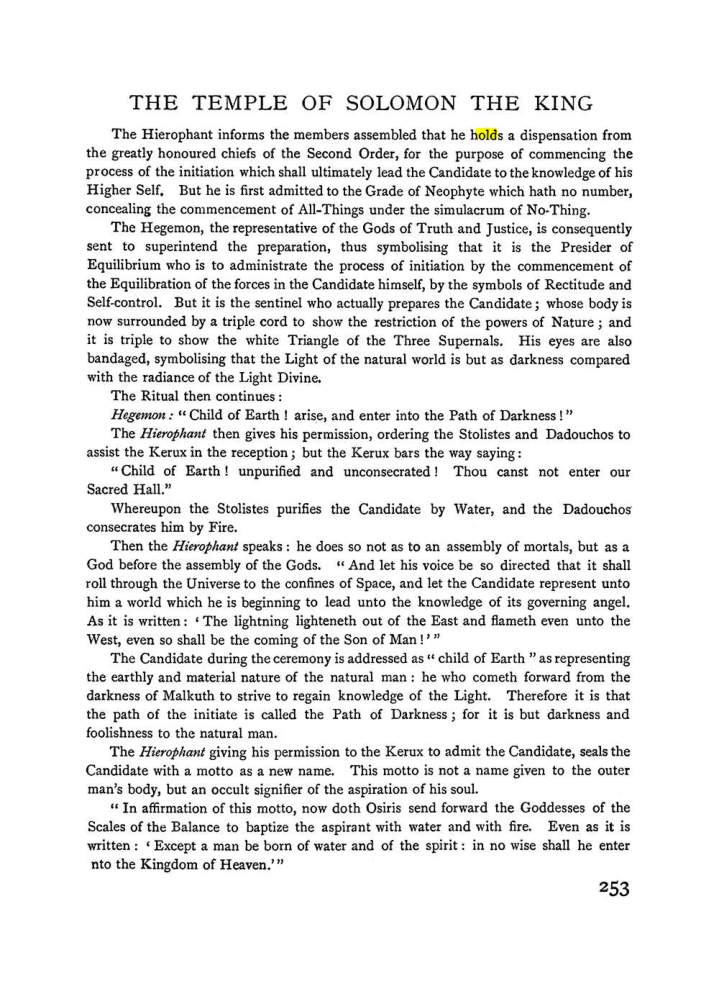 Original scan of The Equinox (Volume I, Number I), PDF page 261