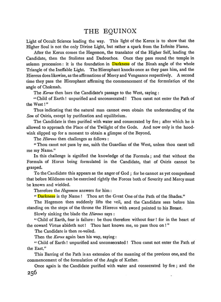 Original scan of The Equinox (Volume I, Number I), PDF page 264