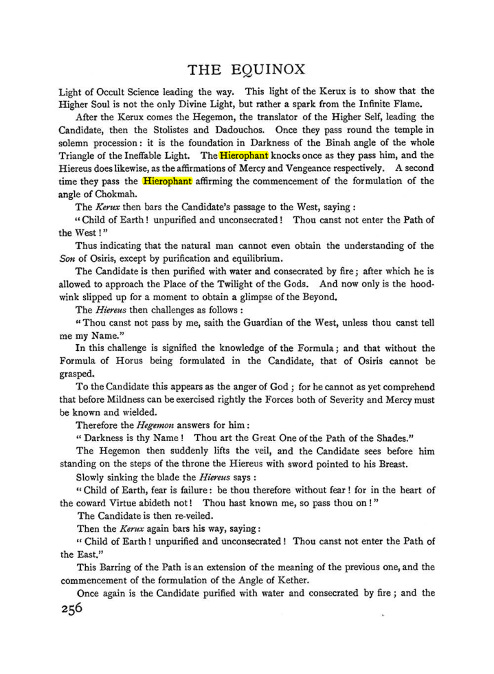 Original scan of The Equinox (Volume I, Number I), PDF page 264