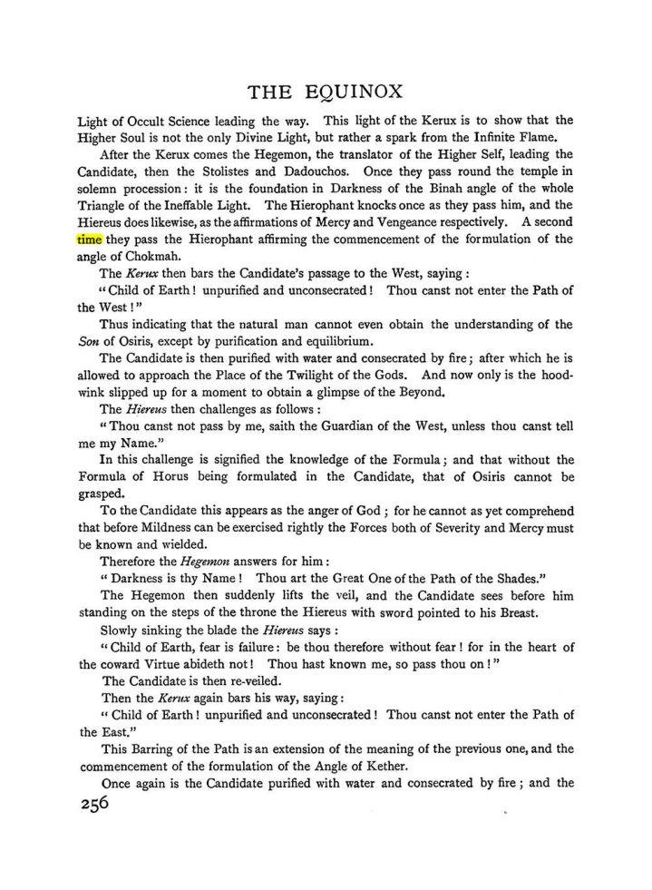 Original scan of The Equinox (Volume I, Number I), PDF page 264