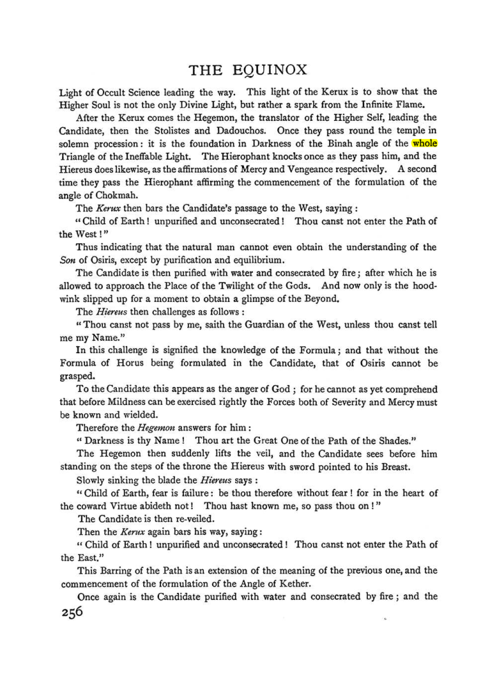 Original scan of The Equinox (Volume I, Number I), PDF page 264