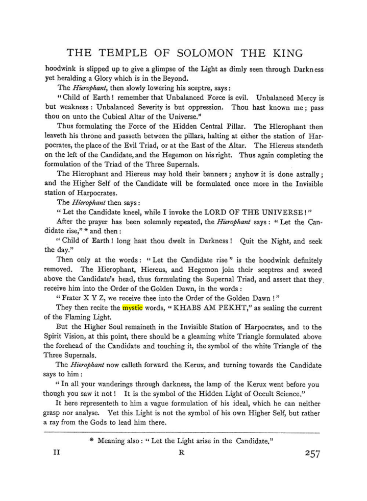 Original scan of The Equinox (Volume I, Number I), PDF page 265