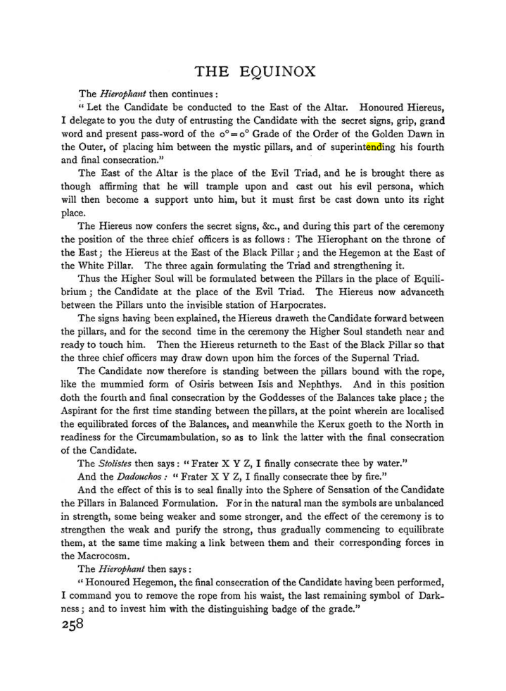 Original scan of The Equinox (Volume I, Number I), PDF page 266