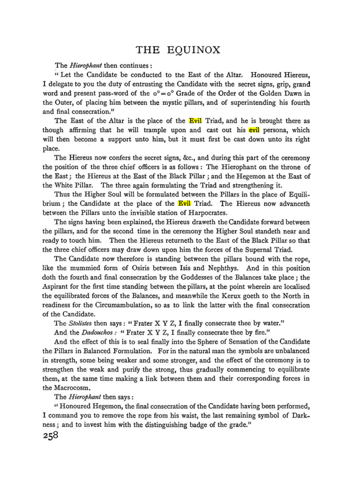 Original scan of The Equinox (Volume I, Number I), PDF page 266