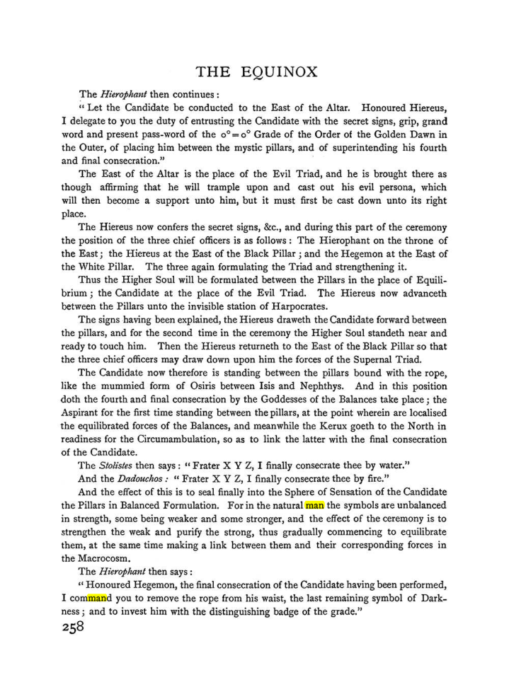 Original scan of The Equinox (Volume I, Number I), PDF page 266