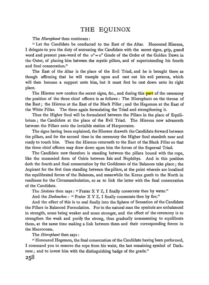Original scan of The Equinox (Volume I, Number I), PDF page 266