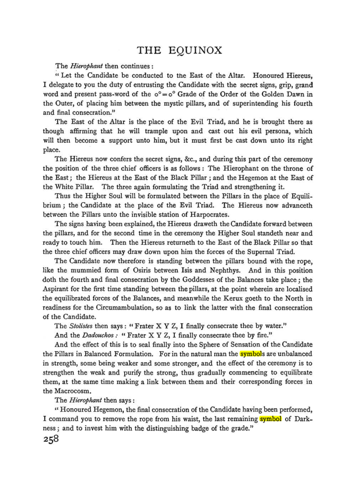 Original scan of The Equinox (Volume I, Number I), PDF page 266