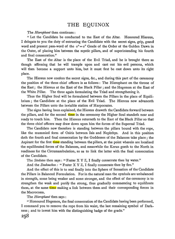 Original scan of The Equinox (Volume I, Number I), PDF page 266