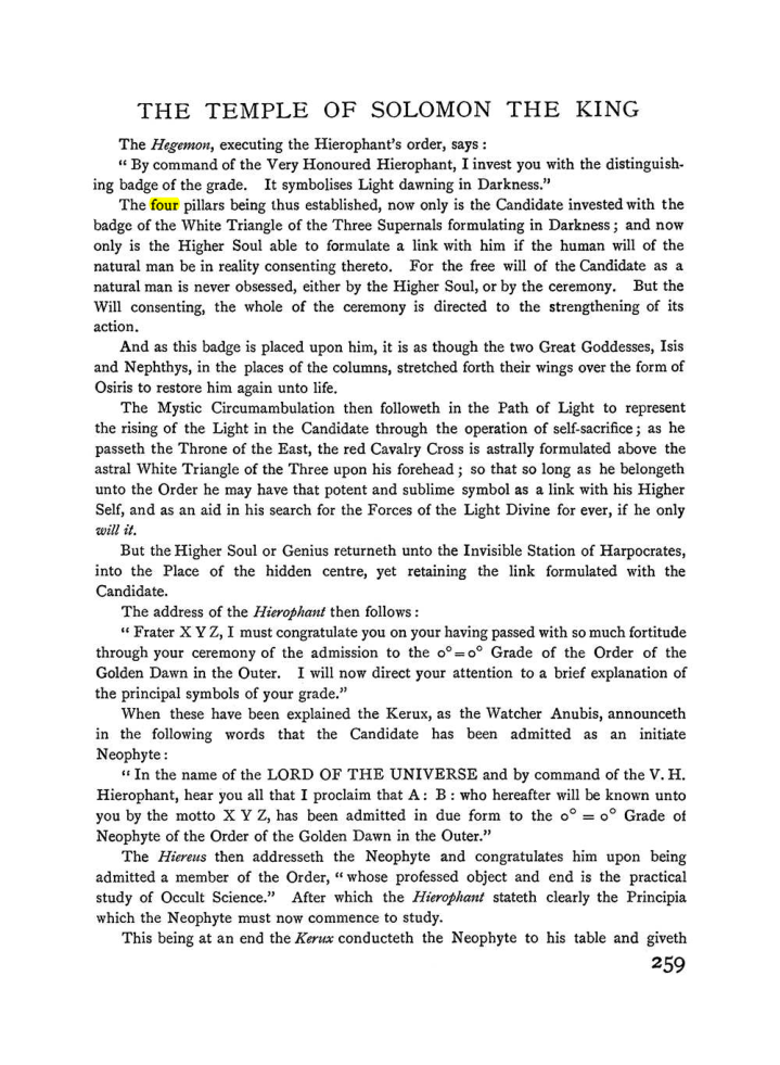 Original scan of The Equinox (Volume I, Number I), PDF page 267