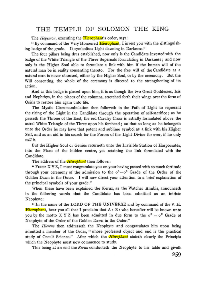 Original scan of The Equinox (Volume I, Number I), PDF page 267