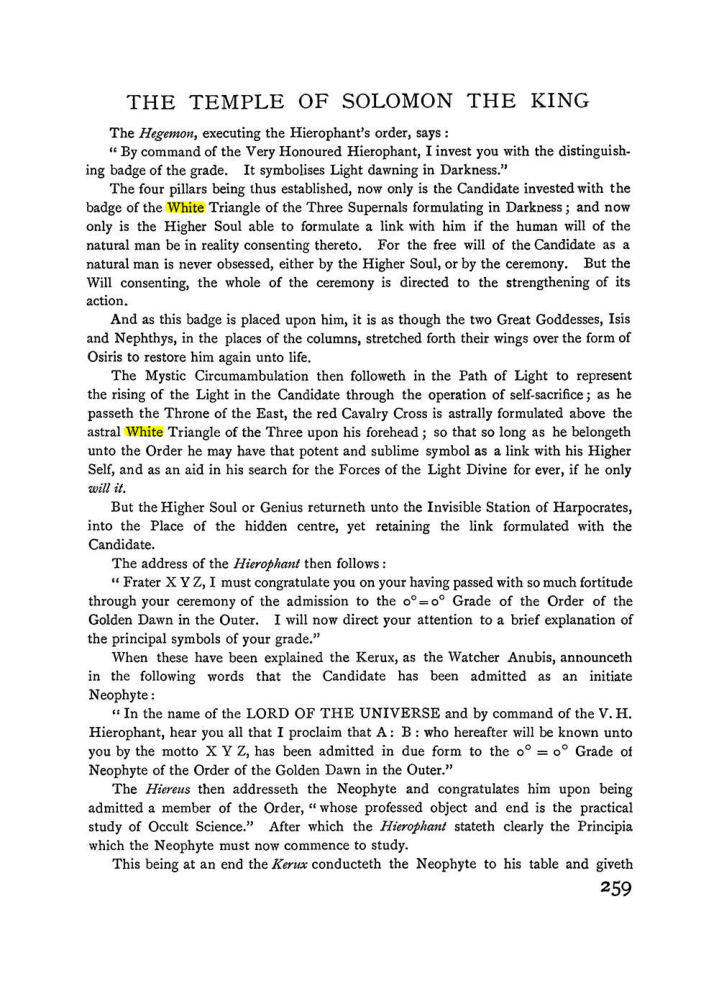 Original scan of The Equinox (Volume I, Number I), PDF page 267