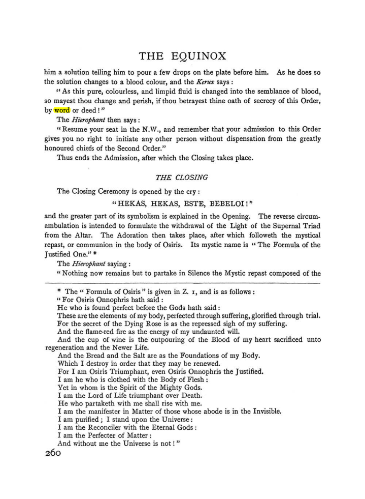 Original scan of The Equinox (Volume I, Number I), PDF page 268