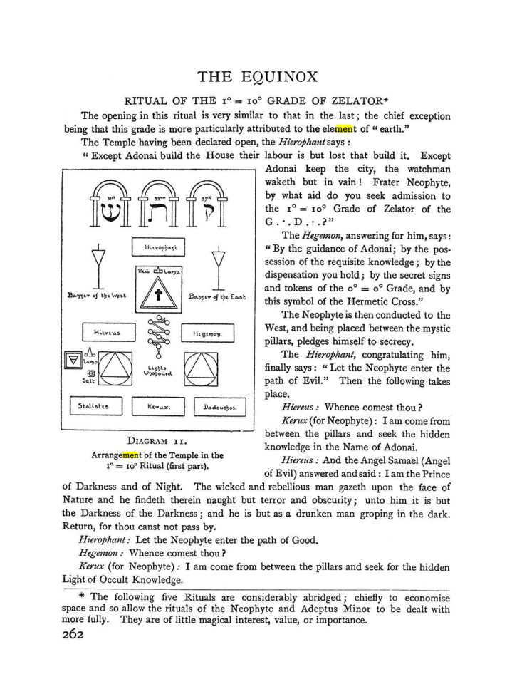 Original scan of The Equinox (Volume I, Number I), PDF page 270