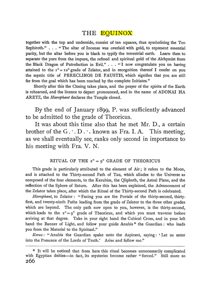 Original scan of The Equinox (Volume I, Number I), PDF page 274