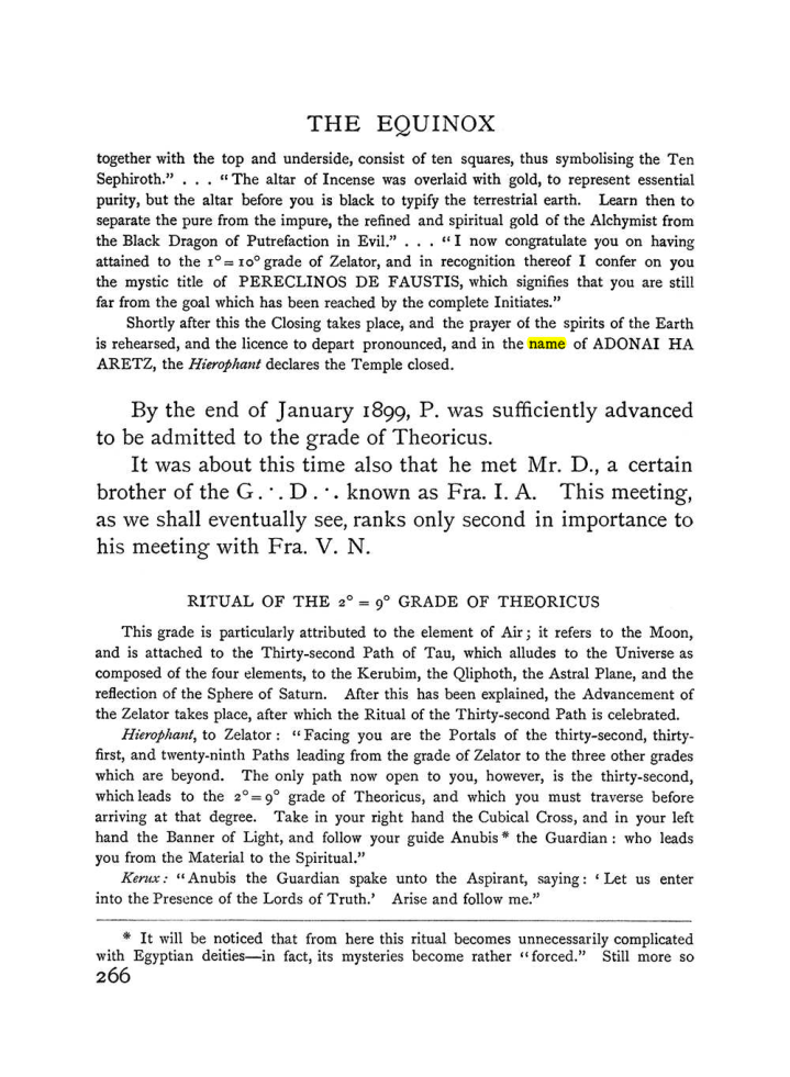 Original scan of The Equinox (Volume I, Number I), PDF page 274