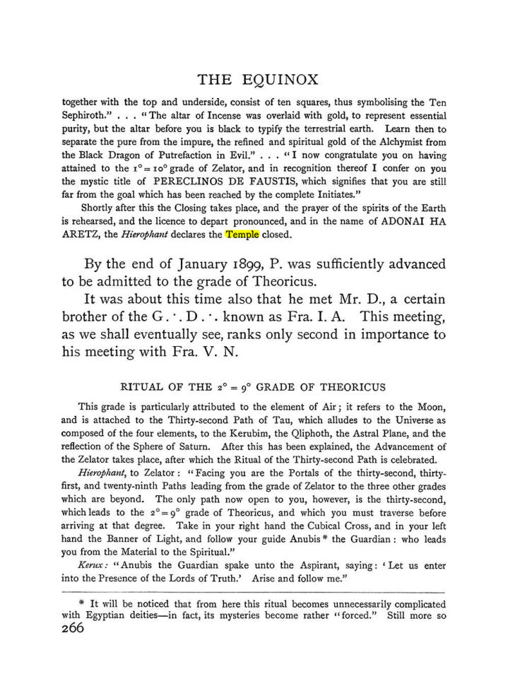 Original scan of The Equinox (Volume I, Number I), PDF page 274