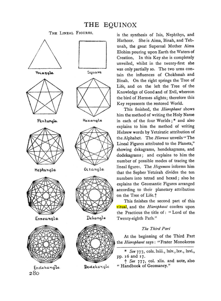 Original scan of The Equinox (Volume I, Number I), PDF page 288