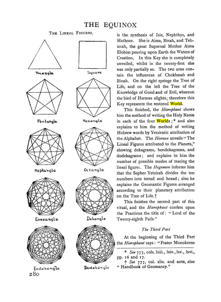 Original scan of The Equinox (Volume I, Number I), PDF page 288