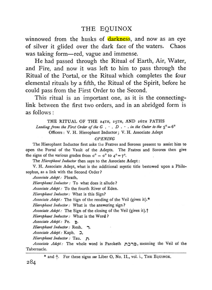 Original scan of The Equinox (Volume I, Number I), PDF page 292