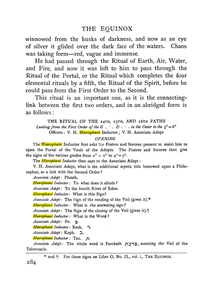 Original scan of The Equinox (Volume I, Number I), PDF page 292