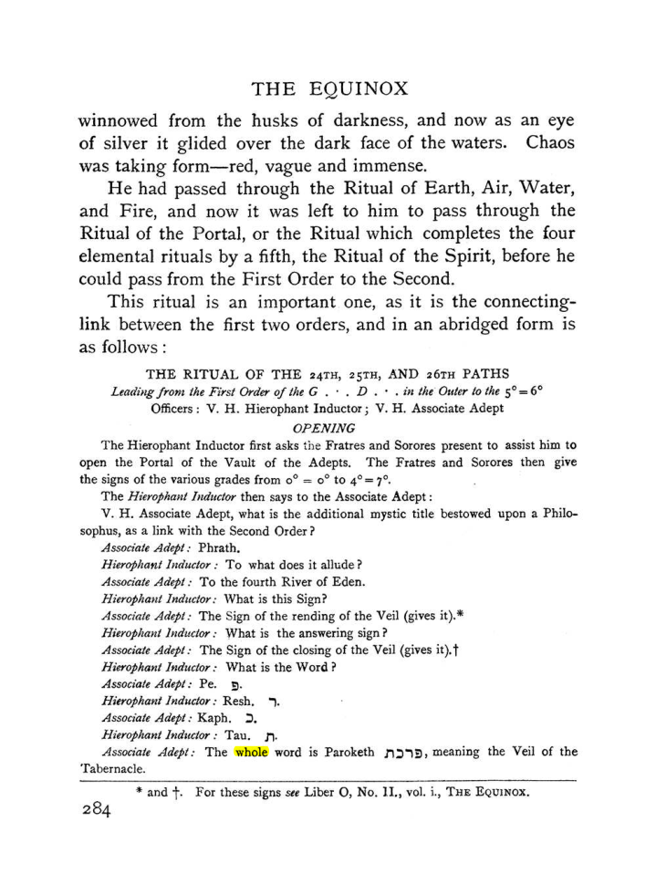 Original scan of The Equinox (Volume I, Number I), PDF page 292