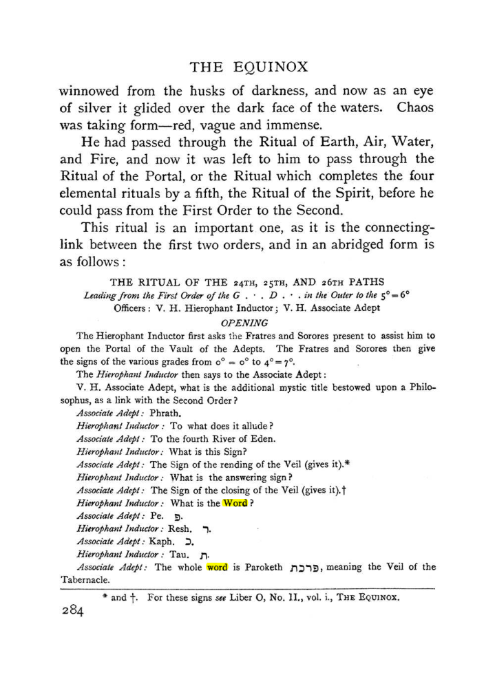 Original scan of The Equinox (Volume I, Number I), PDF page 292