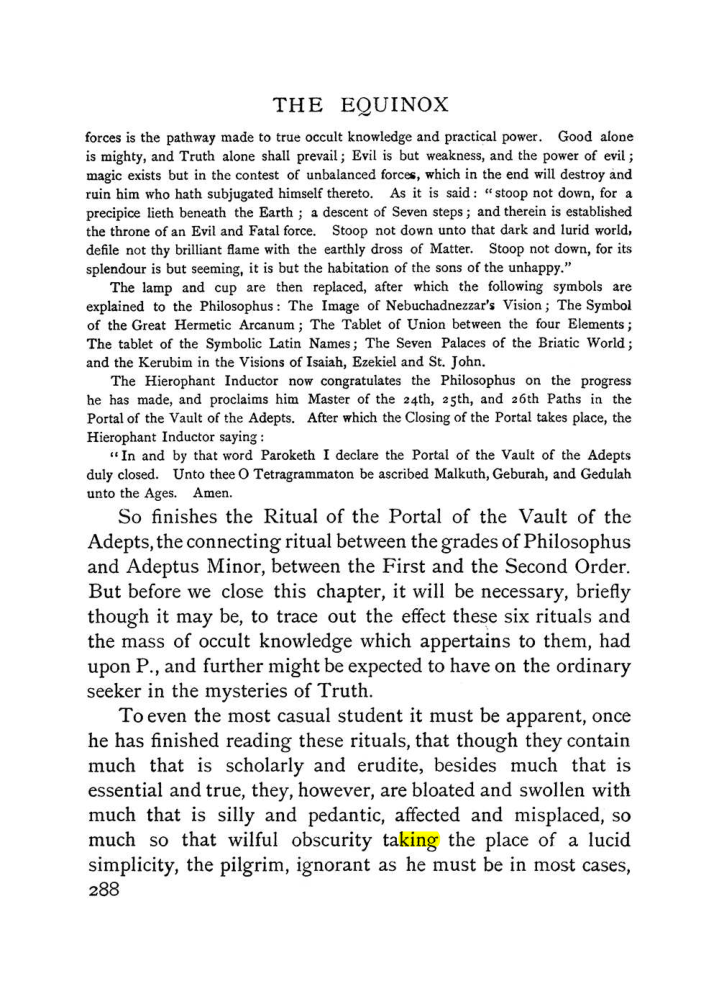 Original scan of The Equinox (Volume I, Number I), PDF page 296
