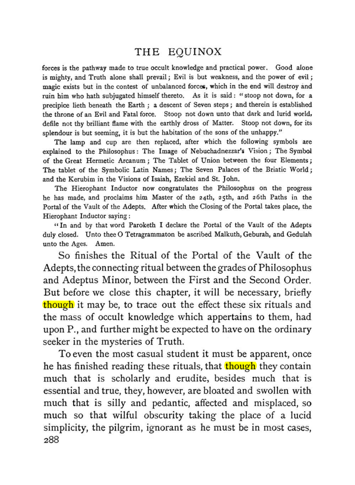 Original scan of The Equinox (Volume I, Number I), PDF page 296