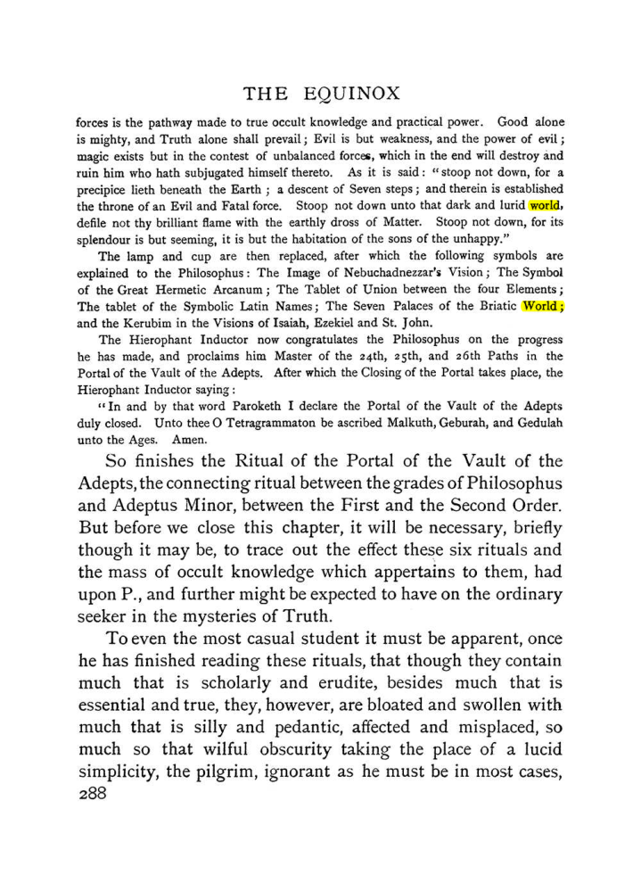 Original scan of The Equinox (Volume I, Number I), PDF page 296