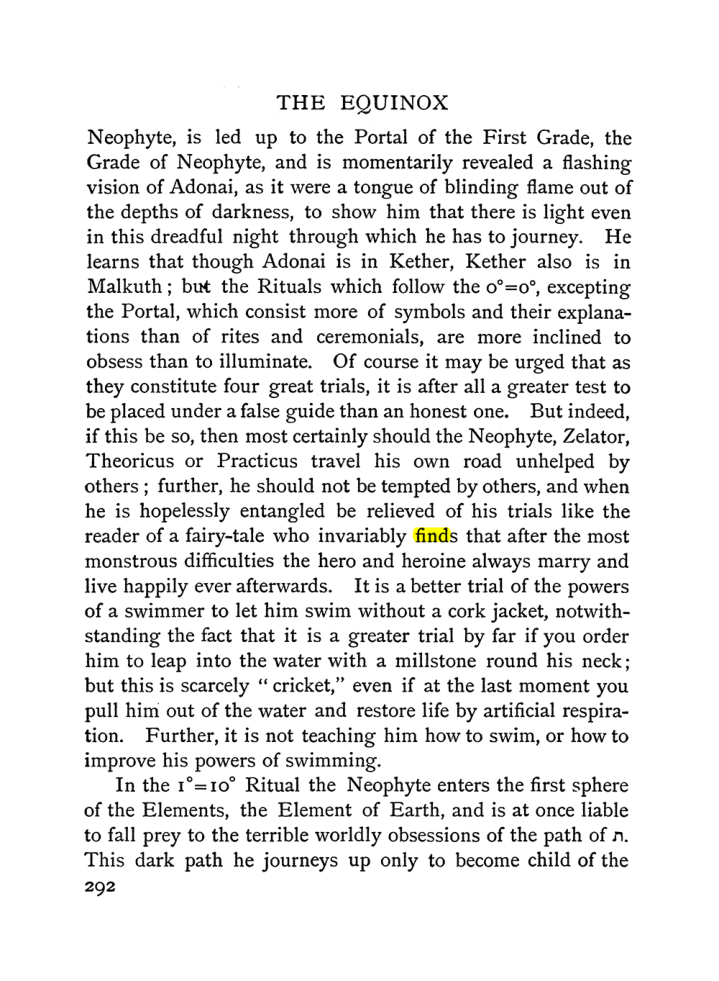 Original scan of The Equinox (Volume I, Number I), PDF page 300