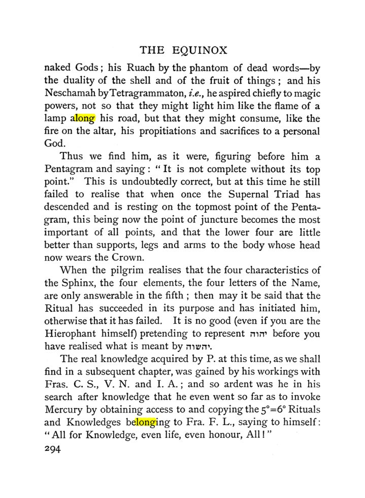 Original scan of The Equinox (Volume I, Number I), PDF page 302