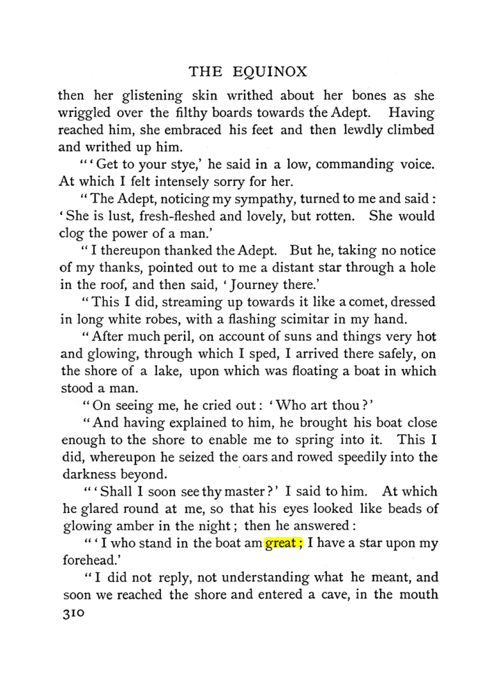 Original scan of The Equinox (Volume I, Number I), PDF page 318