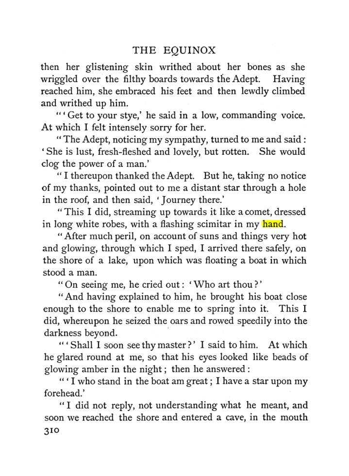 Original scan of The Equinox (Volume I, Number I), PDF page 318