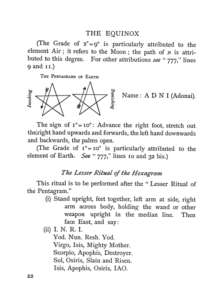 Original scan of The Equinox (Volume I, Number I), PDF page 32