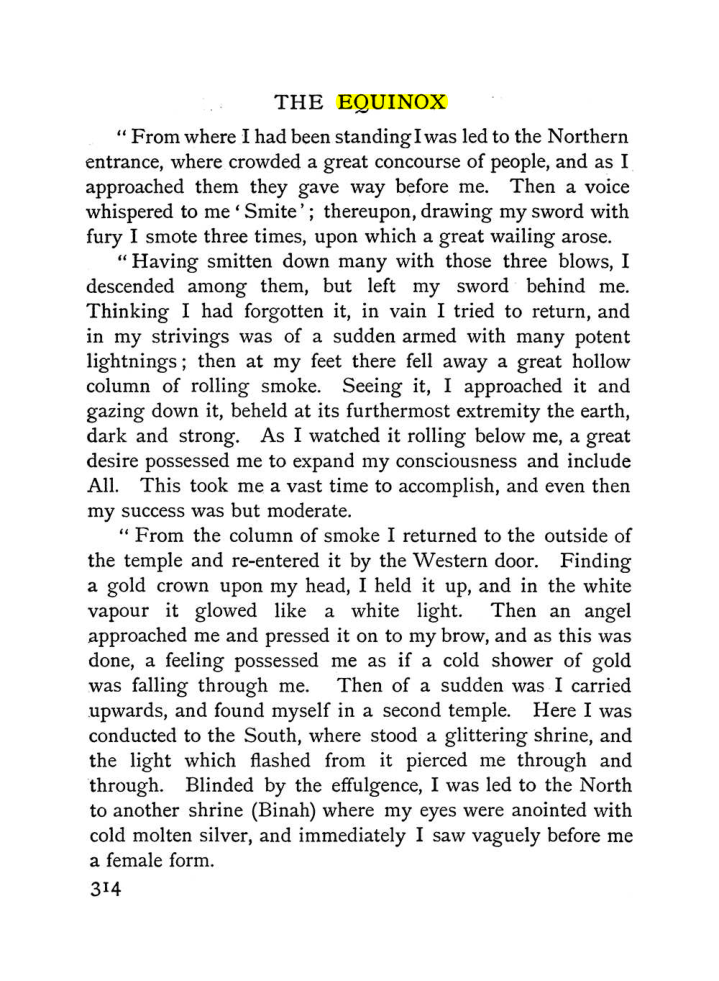 Original scan of The Equinox (Volume I, Number I), PDF page 322