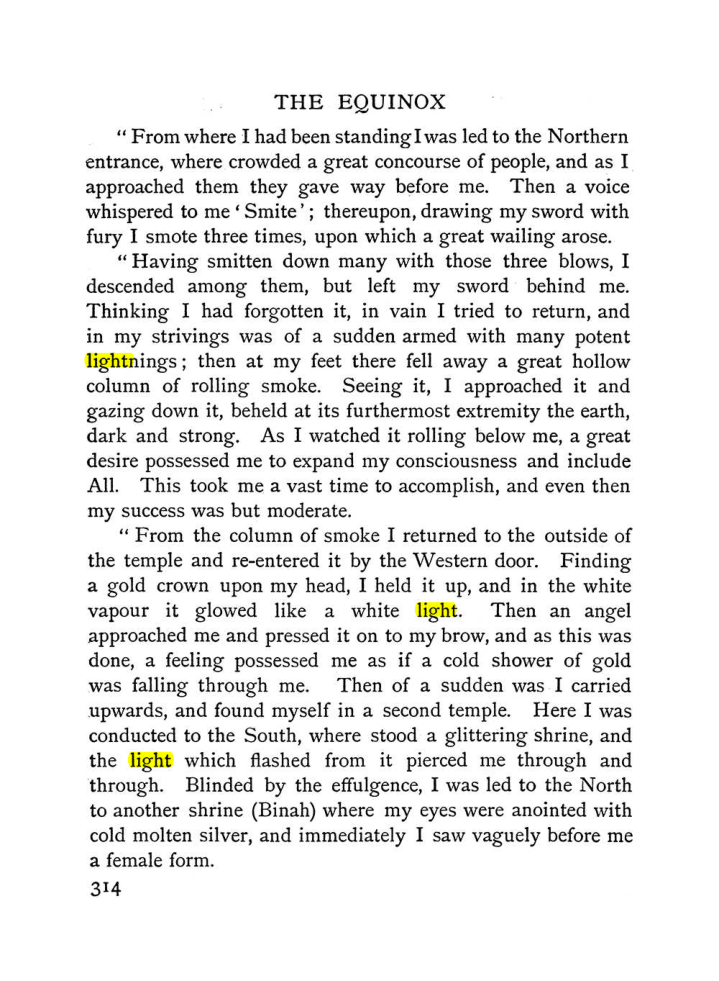 Original scan of The Equinox (Volume I, Number I), PDF page 322