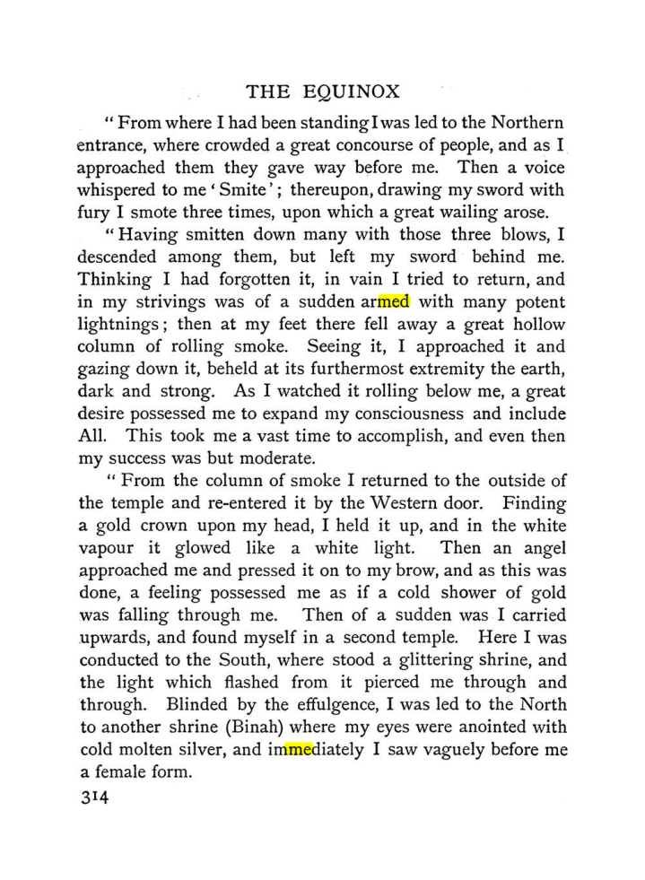 Original scan of The Equinox (Volume I, Number I), PDF page 322