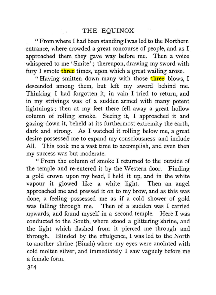 Original scan of The Equinox (Volume I, Number I), PDF page 322