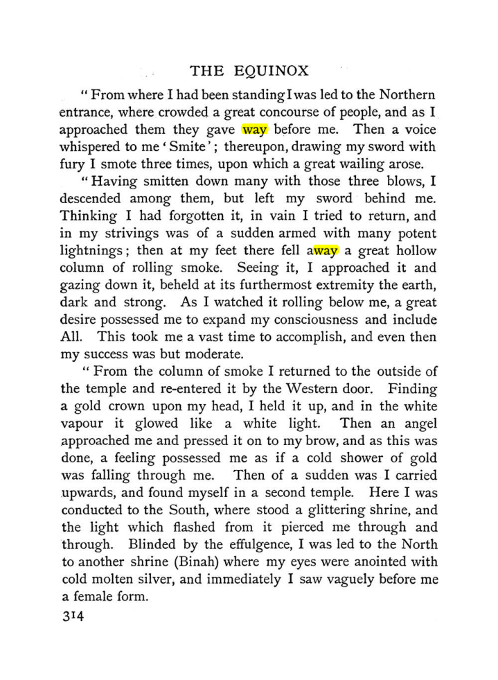 Original scan of The Equinox (Volume I, Number I), PDF page 322